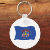 Porte-clés Drapeau de l'Utah (Recto)