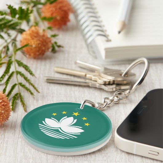 Porte-clés Drapeau de Macao (Devant droit)