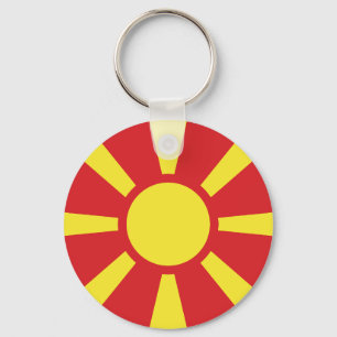 Porte-clés Drapeau de Macédoine du Nord