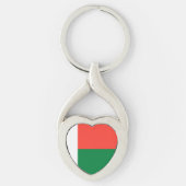 Porte-clés Drapeau de Madagascar (Devant)