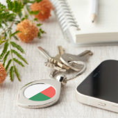 Porte-clés Drapeau de Madagascar (Côté )