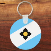 Porte-clés Drapeau de Madison, Porte - clé du Wisconsin (Recto)