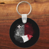 Porte-clés Drapeau de Malte (Recto)