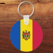 Porte-clés Drapeau de Moldavie (Recto)