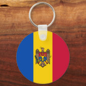 Porte-clés Drapeau de Moldavie (Verso)