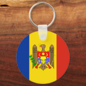 Porte-clés Drapeau de Moldova (Recto)