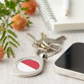 Porte-clés Drapeau de Monaco (Côté )