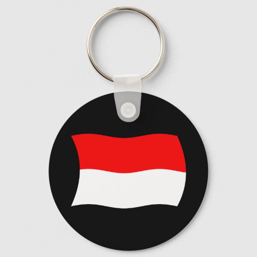 Porte-clés Drapeau de Monaco (Recto)