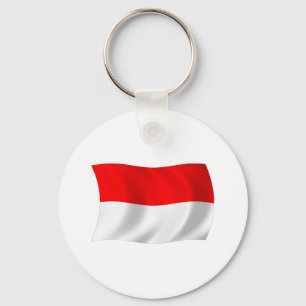 Porte-clés Drapeau de Monaco