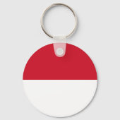 Porte-clés Drapeau de Monaco (Verso)