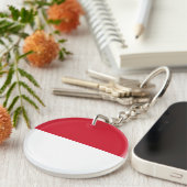 Porte-clés Drapeau de Monaco (Devant droit)