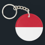 Porte-clés Drapeau de Monaco<br><div class="desc">Drapeau patriotique de Monaco.</div>