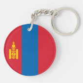 Porte-clés Drapeau de Mongolie (Dos)
