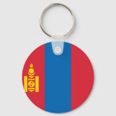 Porte-clés Drapeau de Mongolie (Recto)