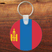 Porte-clés Drapeau de Mongolie (Recto)
