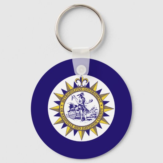 Porte-clés Drapeau de Nashville, Tennessee (Recto)
