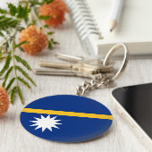 Porte-clés Drapeau de Nauru (Côté)
