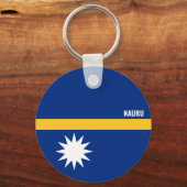 Porte-clés Drapeau de Nauru charme patriotique (Recto)