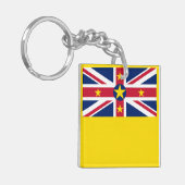 Porte-clés Drapeau de Niue (Devant gauche)