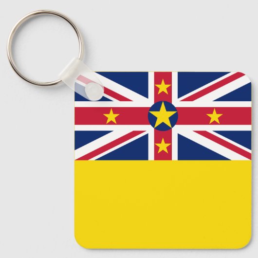 Porte-clés Drapeau de Niue (Recto)