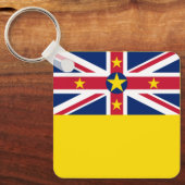 Porte-clés Drapeau de Niue (Recto)