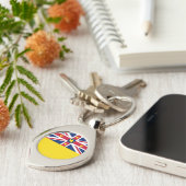 Porte-clés Drapeau de Niue (Côté )