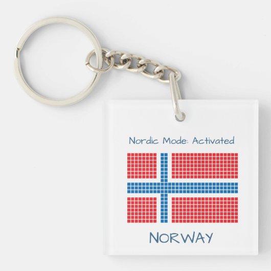 Porte-clés Drapeau de Norway (Devant)