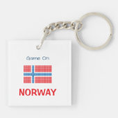 Porte-clés Drapeau de Norway (Dos)