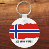 Porte-clés Drapeau de Norway (Recto)