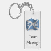 Porte-clés Drapeau de ondulation de l'Ecosse (Devant gauche)