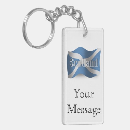 Porte-clés Drapeau de ondulation de l'Ecosse (Devant gauche)