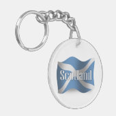 Porte-clés Drapeau de ondulation de l'Ecosse (Devant gauche)