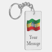 Porte-clés Drapeau de ondulation de l'Ethiopie (Devant gauche)