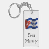 Porte-clés Drapeau de ondulation du Cuba (Devant gauche)