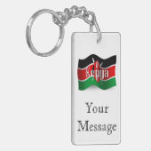 Porte-clés Drapeau de ondulation du Kenya (Devant gauche)
