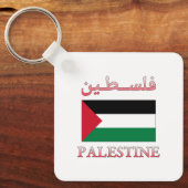 Porte-clés Drapeau de Palestine (Flag de l'Atlantique) Langue (Recto)