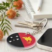 Porte-clés Drapeau de Papouasie-Nouvelle-Guinée (Devant droit)