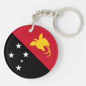 Porte-clés Drapeau de Papouasie-Nouvelle-Guinée (Dos)