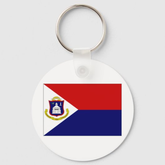 Porte-clés Drapeau de Pays-Bas Antilles St Maarten (Recto)
