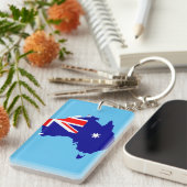 Porte-clés Drapeau de pays de l'Australie (Devant droit)