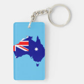 Porte-clés Drapeau de pays de l'Australie (Dos)