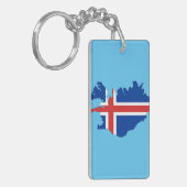 Porte-clés Drapeau de pays de l'Islande (Devant gauche)