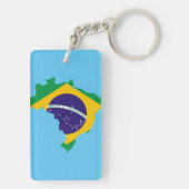 Porte-clés Drapeau de pays du Brésil (Dos)