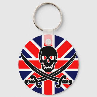 Porte-clés Drapeau de pirate britannique.