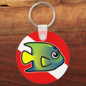 Porte-clés Drapeau de plongée de la reine angélique (Recto)