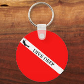 Porte-clés Drapeau de plongée (Plongée profonde) (Recto)