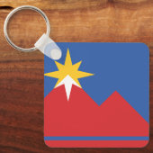 Porte-clés Drapeau de Pocatello, Idaho (Recto)