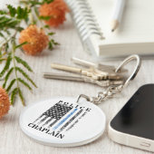 Porte-clés Drapeau de police américain (Devant droit)