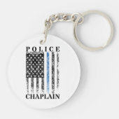 Porte-clés Drapeau de police américain (Dos)