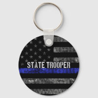 Drapeau de police de l'État en détresse